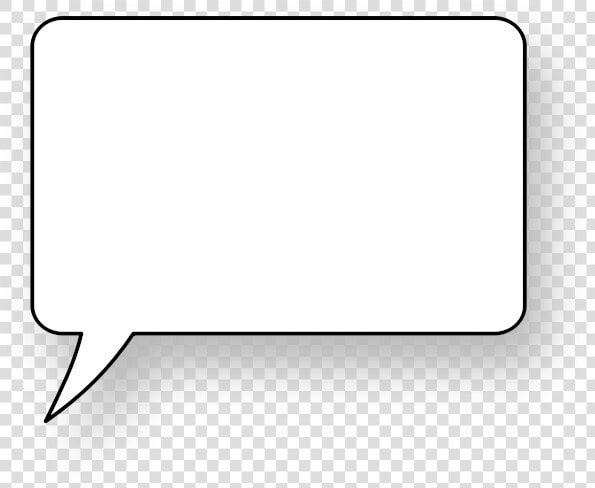 Rounded Corners Speech Bubble With Shadow Vector Image   Transparent Background Square Speech Bubble Png  Png DownloadTransparent PNG