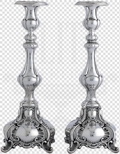 Close Ben Yehudah Silver Candlestick Set   Antique  HD Png DownloadTransparent PNG