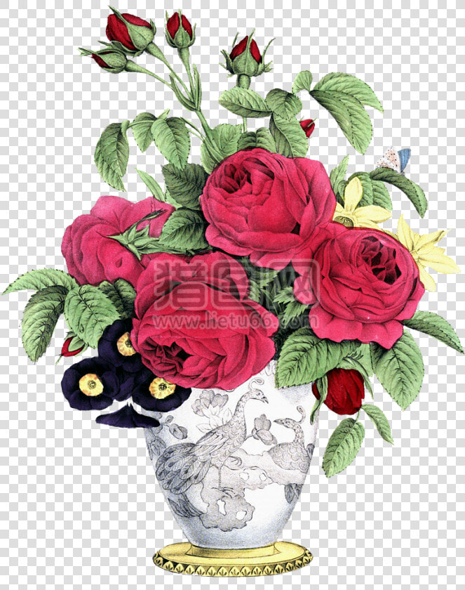 Rose  Vintage  Decoration  Leaf  Floral  Flower  Gift   Transparent Vintage Flowers Png  Png DownloadTransparent PNG