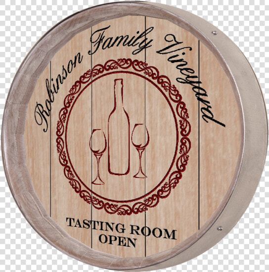 Personalized Wine Bottles Barrel Sign   Circle  HD Png DownloadTransparent PNG