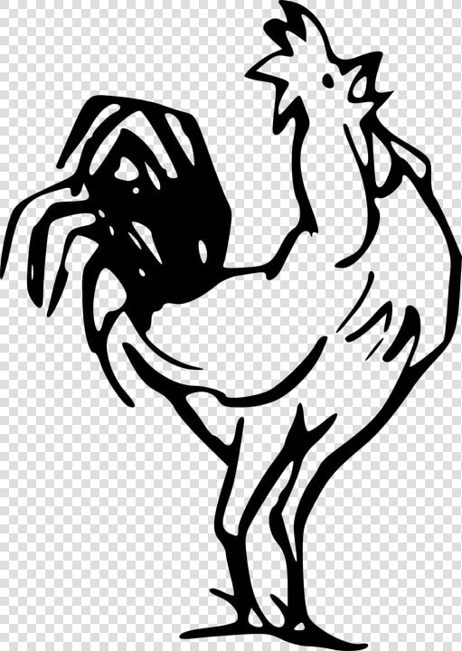 Rooster Farm Barn   Rooster Clip Art Black And White  HD Png DownloadTransparent PNG