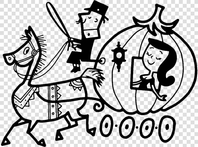 Cinderella Pumpkin Drawing Illustration   Carriage Cartoon Drawing  HD Png DownloadTransparent PNG