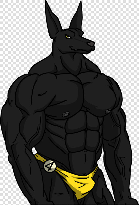 Anubis Bodybuilder   Muscular Egyptian Jackal Anubis  HD Png DownloadTransparent PNG