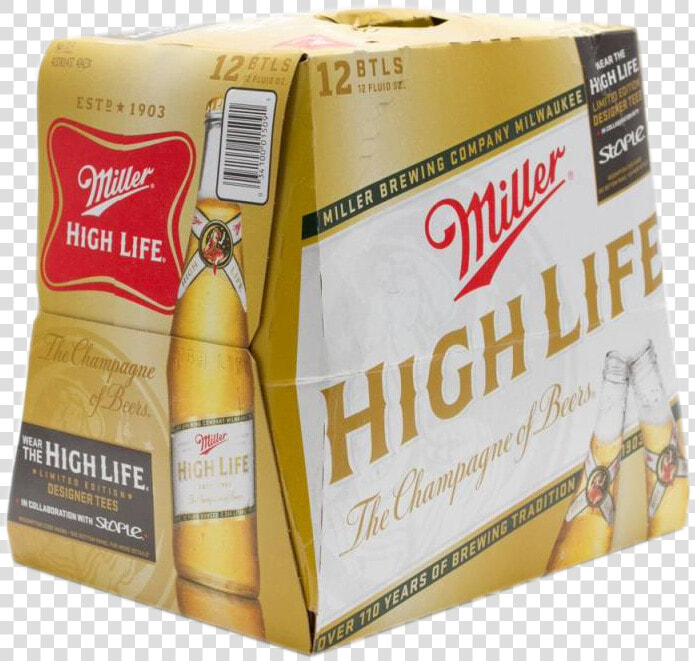 Miller High Life 12oz 12pk Nr 12oz Beer   Box  HD Png DownloadTransparent PNG