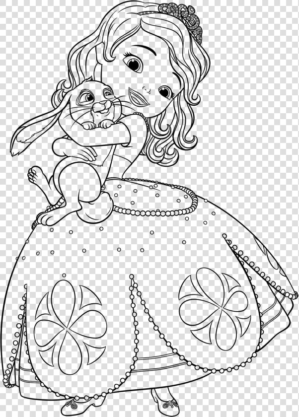 Transparent Princess Sofia Png   Sofia The First Colouring  Png DownloadTransparent PNG
