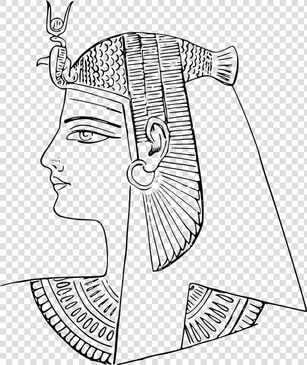 Ancient  Egypt  Egyptian  Pharaoh  People   Ancient Egypt Face Drawing  HD Png DownloadTransparent PNG