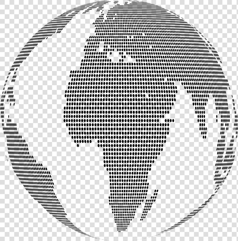 Clipart Globe Line   World Map Dots Svg  HD Png DownloadTransparent PNG