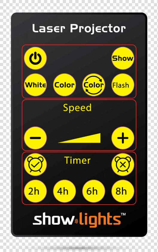 Remote Control For Easy Control Of You Showlights Laser   Fernbedienung Für Laser Projektor  HD Png DownloadTransparent PNG