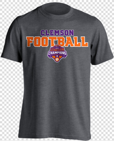 National Championship Football T shirt Dark Heather   Active Shirt  HD Png DownloadTransparent PNG