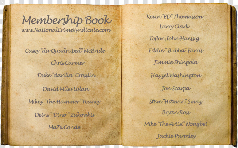 Membership Book   Become A Made Man  HD Png DownloadTransparent PNG
