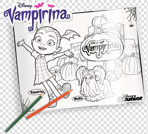 Kids Holiday Club Dstv Disney Vampirina   Coloring Book  HD Png DownloadTransparent PNG