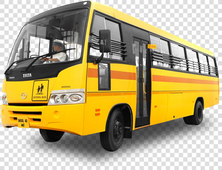 Yellow Bus  Lcv Icv Buses Tata Marcopolo Khandelwal   Yellow Color School Bus  HD Png DownloadTransparent PNG