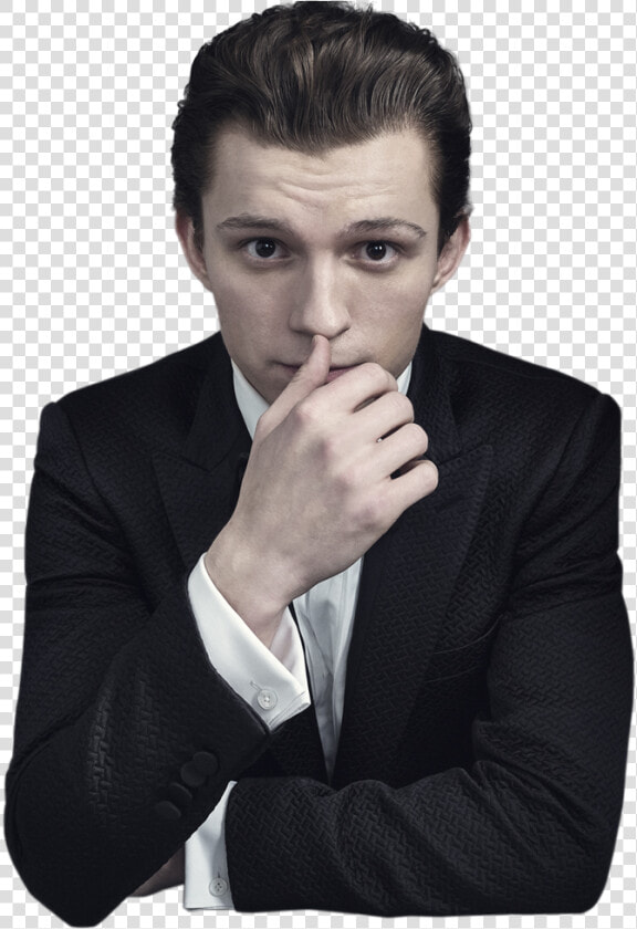 Tom Holland In Suit Png Clipart   Tom Hiddleston And Tom Holland  Transparent PngTransparent PNG
