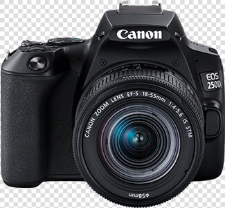 Eos 250d   Canon Eos 250d 18 55mm Kit Black  HD Png DownloadTransparent PNG