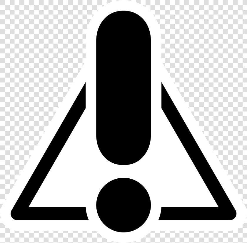 Mono Messagebox Warning Clip Arts   Tanda Seru Vektor  HD Png DownloadTransparent PNG