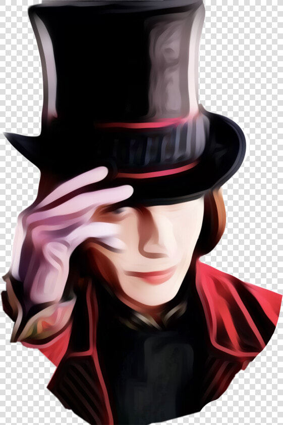 Willy Wonka Cartoonized Sticker   Wonka Charlie And The Chocolate Factory  HD Png DownloadTransparent PNG