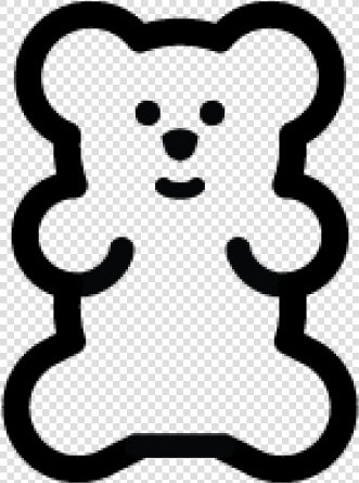 Clip Art I M A Gummy Bear Gummi Candy   Gummy Bear Png Black And White  Transparent PngTransparent PNG