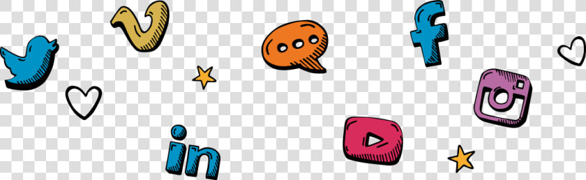 Social Media Icons   Social Media Icons Random  HD Png DownloadTransparent PNG