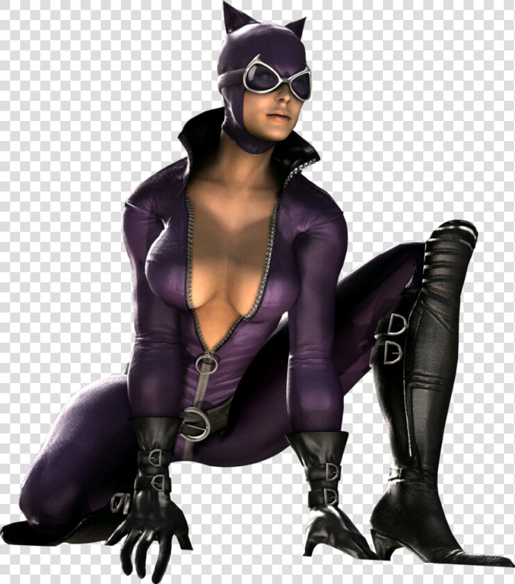 44937 Cat Woman Purple Suited Catwoman   Catwoman Dc Vs Mortal Kombat  HD Png DownloadTransparent PNG