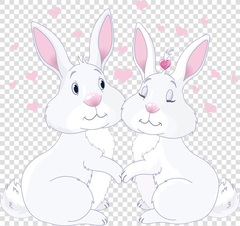 Domestic Rabbit Easter Bunny Hare Whiskers   Cute Bunnies In Love  HD Png DownloadTransparent PNG