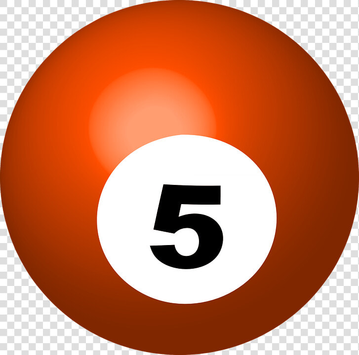 Billiard Ball Clipart Bola   Pool Ball 5 Png  Transparent PngTransparent PNG