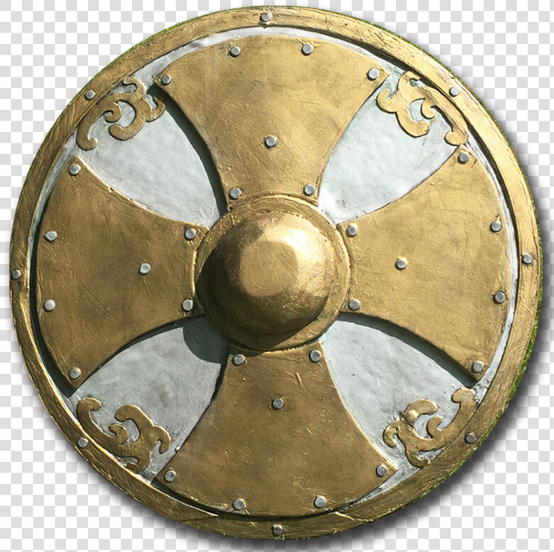 Soldiers Shield Gold And Silver   Transparent Background Round Shield Png  Png DownloadTransparent PNG