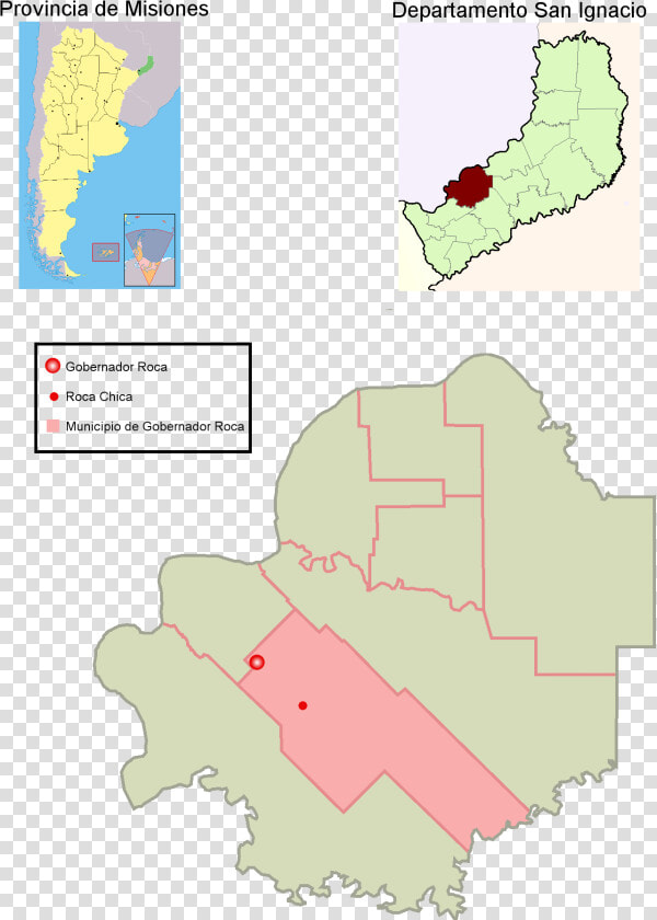 Municipio Gobernador Roca En Departamento San Ignacio   Jardin America Misiones Mapa  HD Png DownloadTransparent PNG
