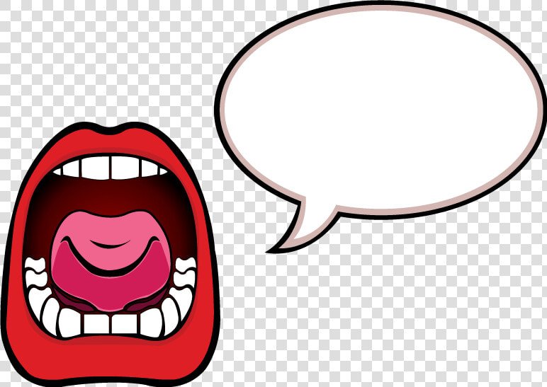 Lips Mouth With Speech   Speech Bubble  HD Png DownloadTransparent PNG