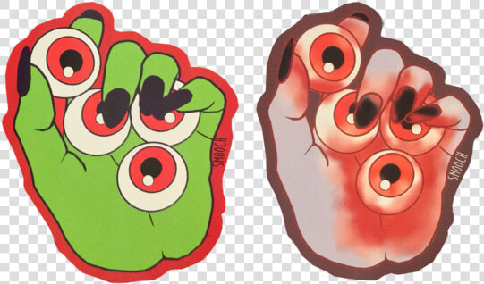 Monster Hands Full Of Eyeballs Stickers   Cartoon  HD Png DownloadTransparent PNG