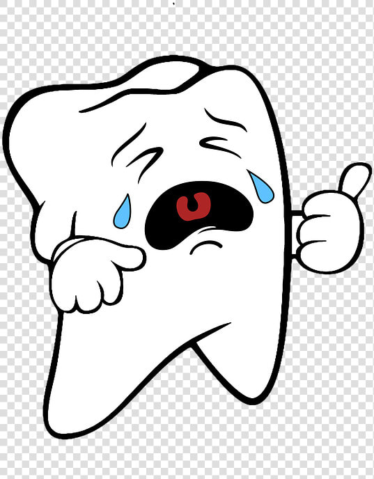 Crying  Tooth  Clipart  Sticker   Crying Teeth  HD Png DownloadTransparent PNG