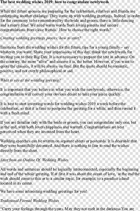 Congratulation Speech For Wedding  HD Png DownloadTransparent PNG