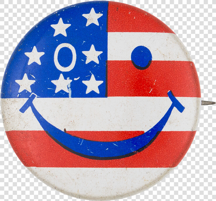 American Flag Smiley Smileys Button Museum   Alabama Crime Victims Compensation Commission  HD Png DownloadTransparent PNG