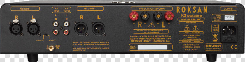Roksan K3 Integrated Rear  HD Png DownloadTransparent PNG