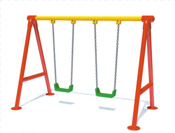 Double Swings Outdoor Playground Garden Swing Set For   Swing  HD Png DownloadTransparent PNG