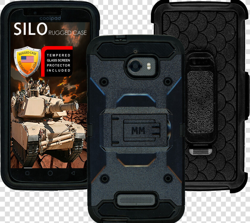 Coolpad Defiant Mm Silo Rugged Case Black  HD Png DownloadTransparent PNG