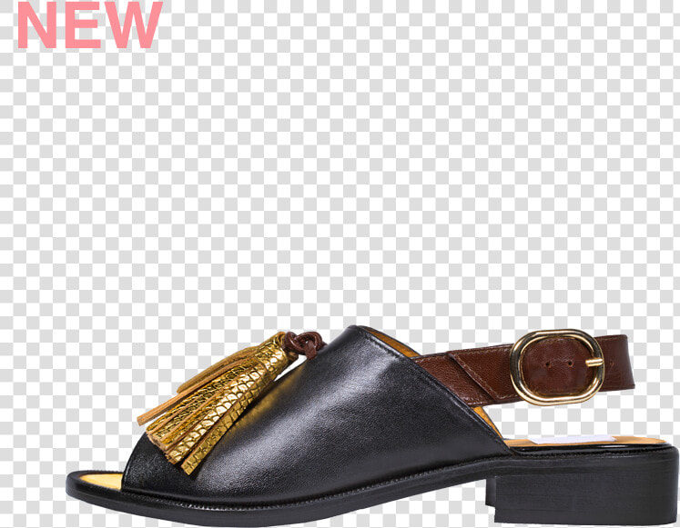 Ir A La Ficha Completa Del Modelo Menars En Piel Negra    Slide Sandal  HD Png DownloadTransparent PNG