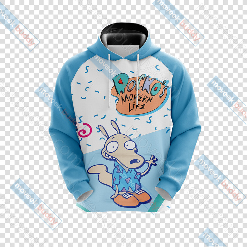 Rocko S Modern Life Unisex 3d Hoodie   Hoodie  HD Png DownloadTransparent PNG