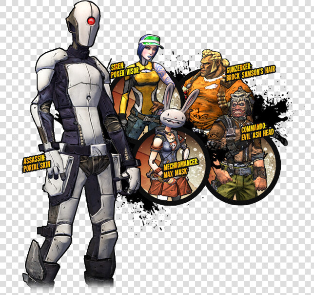 Guy With The Gun Borderlands 2   Png Download   Borderlands 2 Poker Night 2 Skins  Transparent PngTransparent PNG