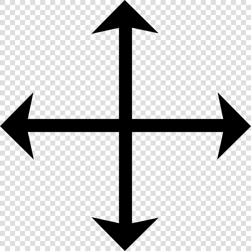 Cursor Cross Arrows   Vaastu For Diagonal Plots  HD Png DownloadTransparent PNG