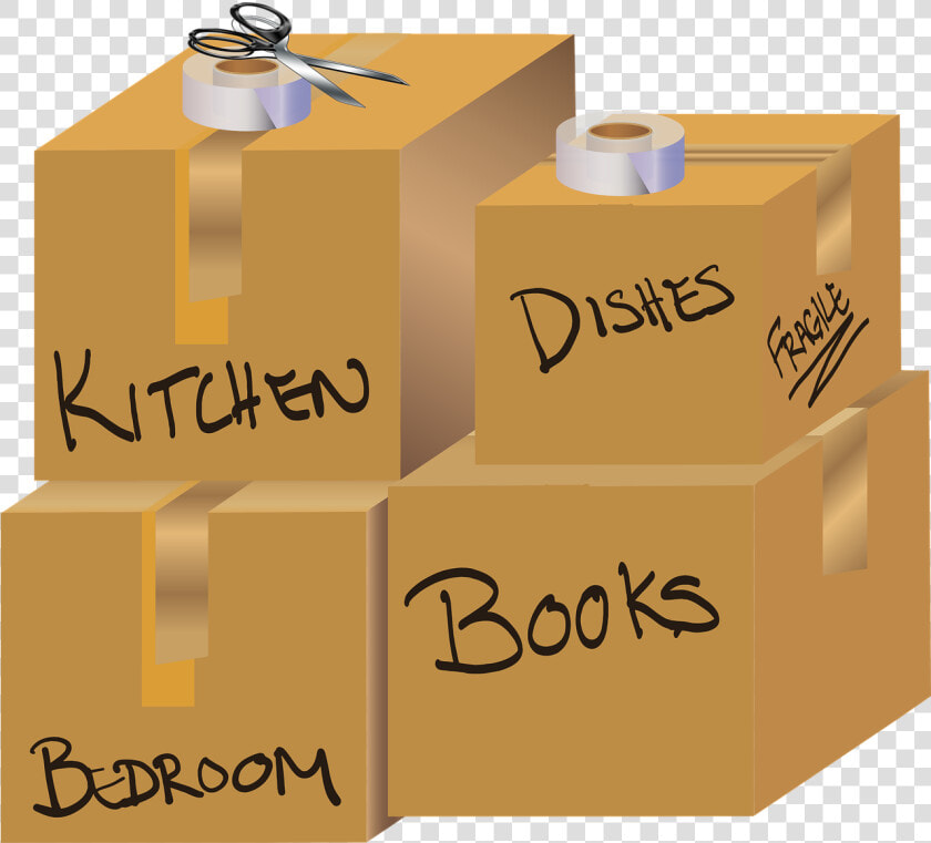 Graphic  Moving Boxes  Boxes  Scissors  Packing  Move   Moving Boxes Clip Art  HD Png DownloadTransparent PNG