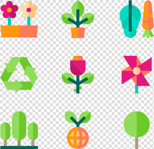 Ecology Set   Flowers Flat Icon  HD Png DownloadTransparent PNG