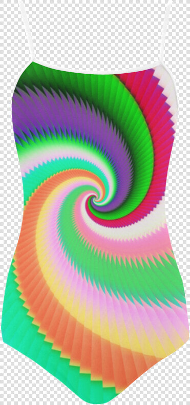 Colorful Spiral Dragon Scales Strap Swimsuit   Graphic Design  HD Png DownloadTransparent PNG