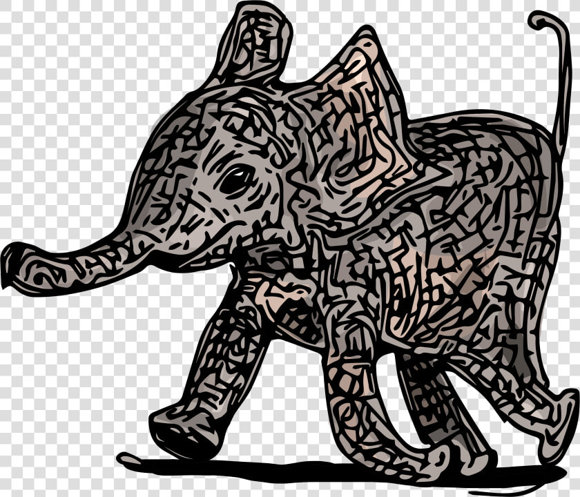 Pin By Erosner Illustrations On Beautiful Baby Elephant   Illustration  HD Png DownloadTransparent PNG
