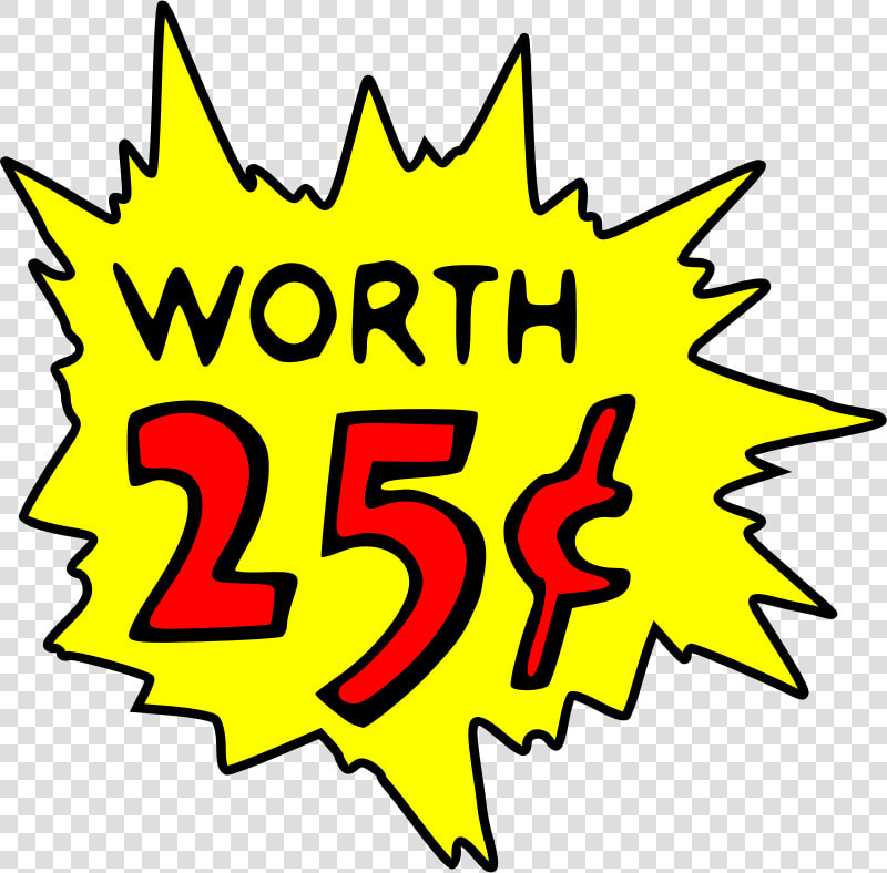 Worth 25 Cent   25 Cent Clipart  HD Png DownloadTransparent PNG