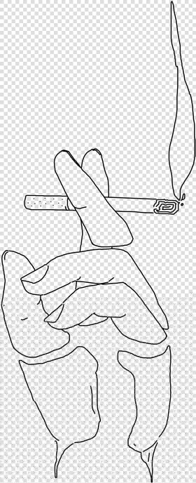  smoke  cigarette  aesthetic  kawaii  anime  art  sticker   Simple Smoking Man Drawing  HD Png DownloadTransparent PNG