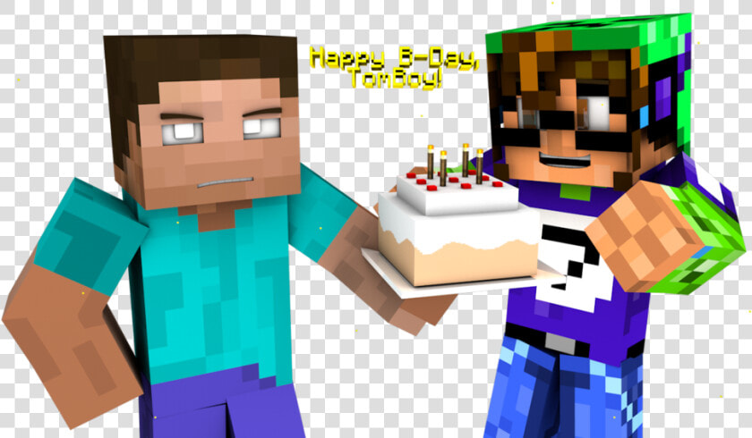 Herobrine Transparent Happy   Minecraft Happy Birthday Png  Png DownloadTransparent PNG