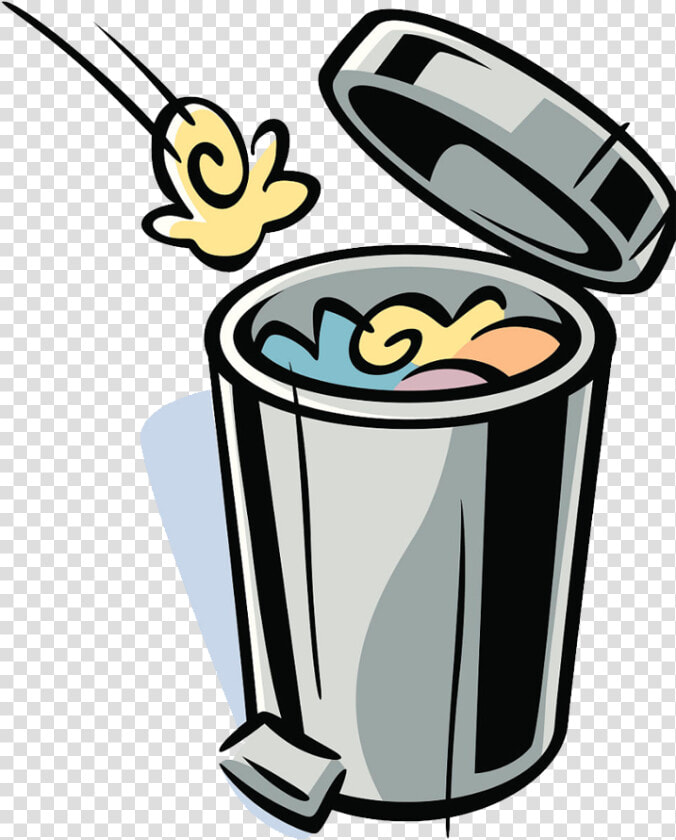 Rubbish Bins  amp  Waste Paper Baskets Drawing Cartoon  HD Png DownloadTransparent PNG
