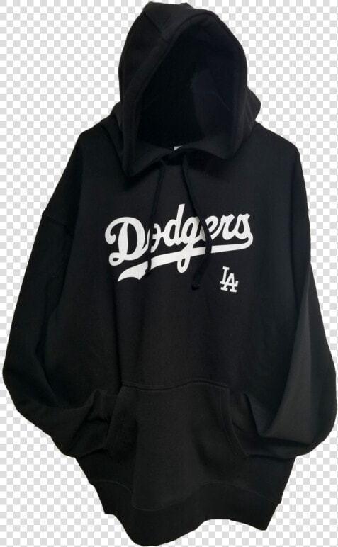 La Dodgers Black Hoodie White Letters   Hoodie  HD Png DownloadTransparent PNG