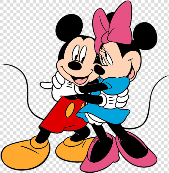 Mickey And Minnie Mouse Hugging  HD Png DownloadTransparent PNG