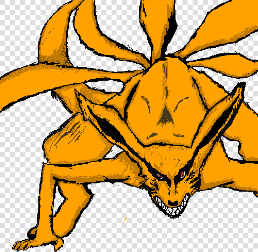 Kurama Pixel Art   Pixel Art Kurama  HD Png DownloadTransparent PNG